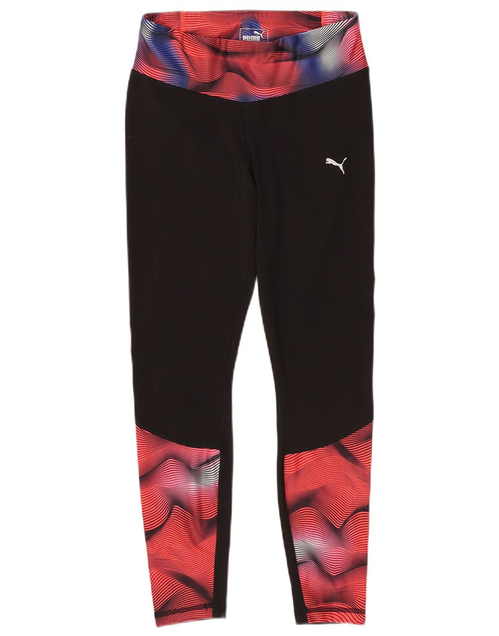Leggings Puma pentru femei cu model abstract, UK 10, negru, color block