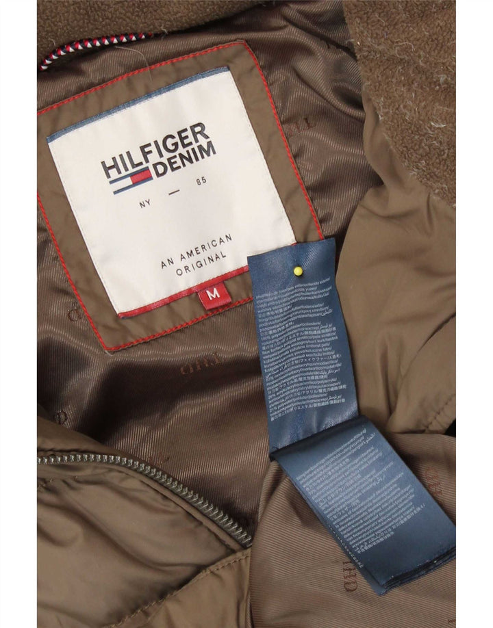 Palton căptușit cu glugă pentru femei Tommy Hilfiger UK 14 Poliester mediu bej