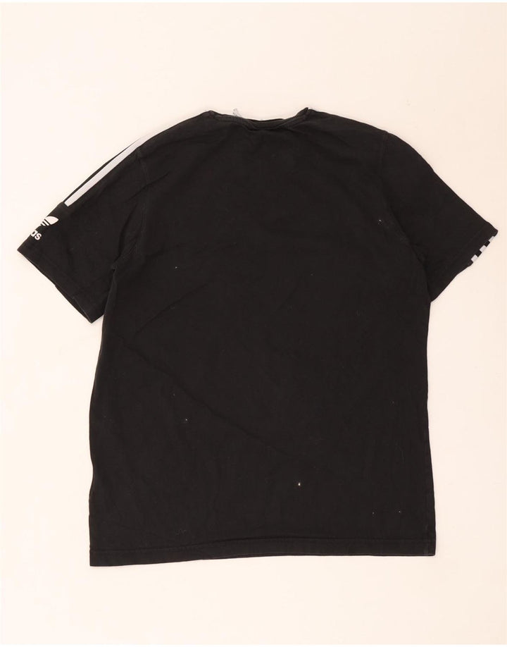 Tricou pentru bărbați Adidas Top Mediu Negru Bumbac