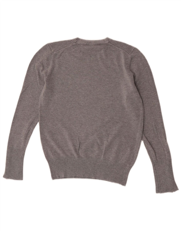 Pulover pentru damă Zara, cu gâtul turn, UK 12, gri mediu