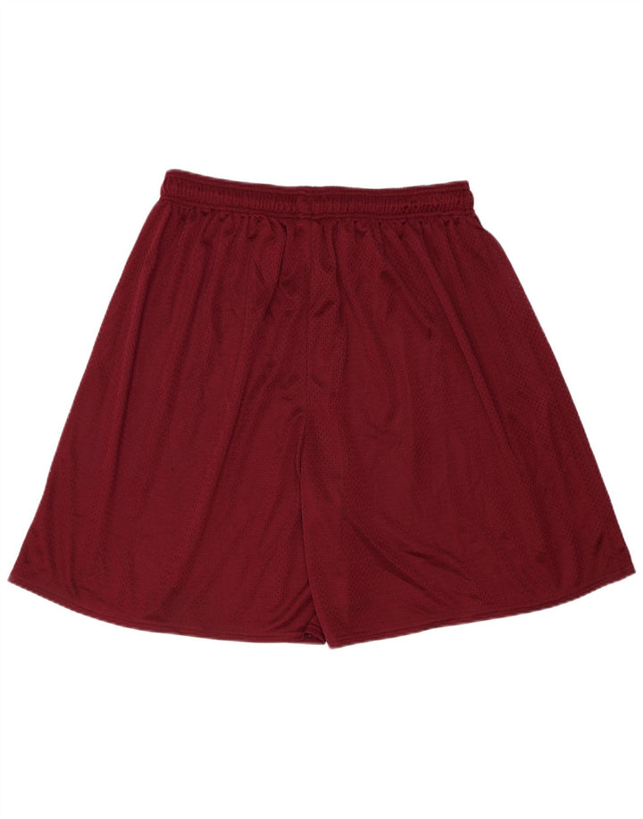 Pantaloni scurți sport Russell Athletic pentru bărbați, 2XL, poliester burgundă