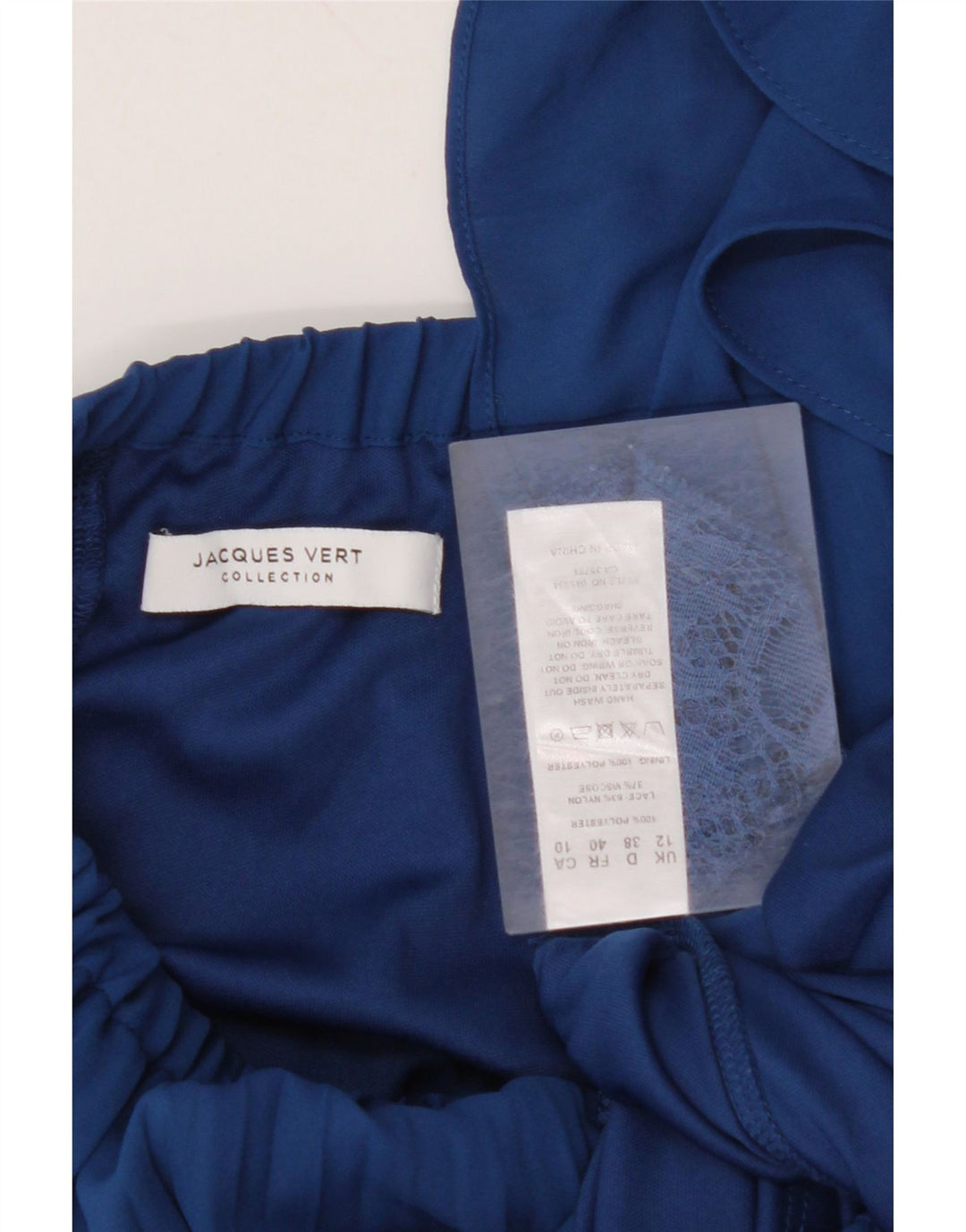 JAQUES VERT Fustă A-Line pentru femei UK 12 Medium W30 Navy Blue Marine