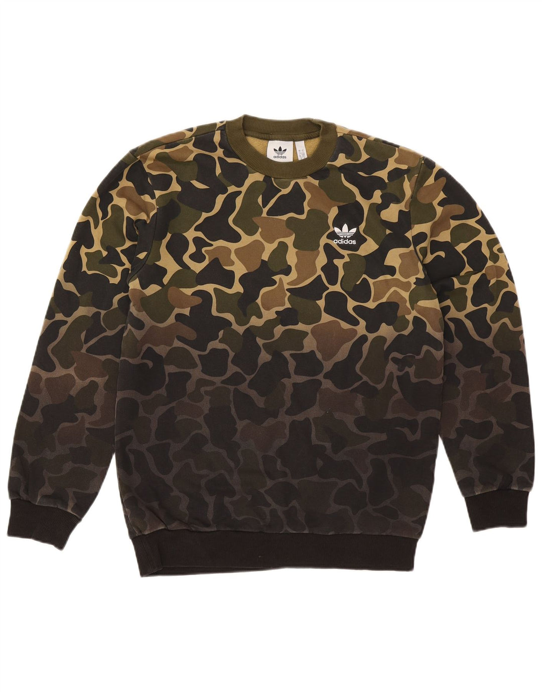Hanorac pentru bărbați Adidas Jumper Mic Kaki Camuflaj Bumbac