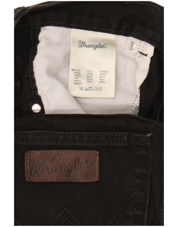 Blugi drepte pentru femei Wrangler Texas W36 L30 bumbac negru