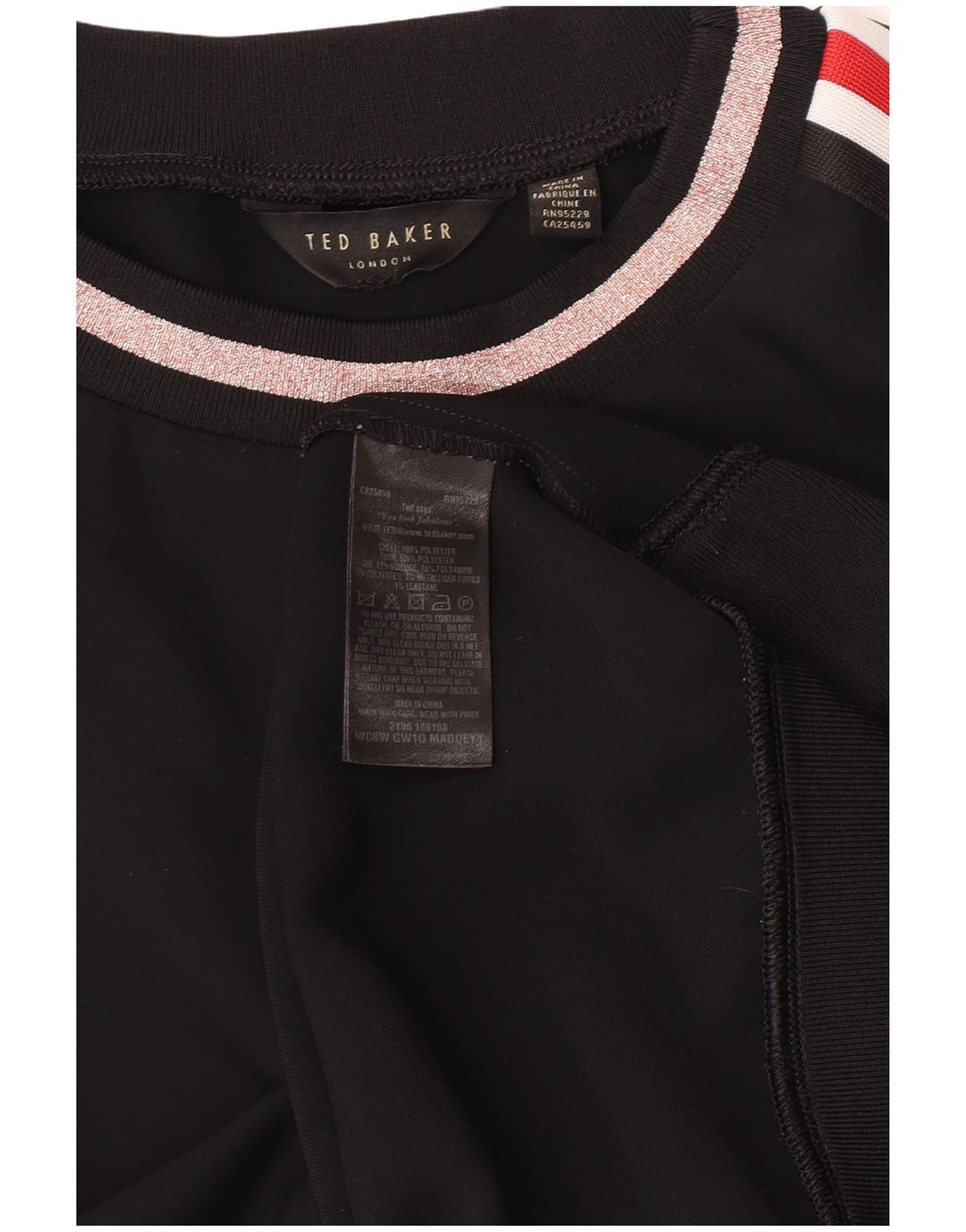 Pulover cu grafic pentru femei Ted Baker UK 14 Medium Black Floral
