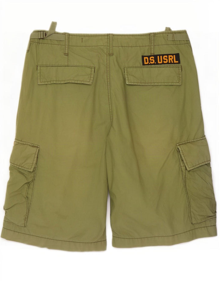 Pantaloni scurți cargo Ralph Lauren pentru bărbați W31 bumbac kaki mediu