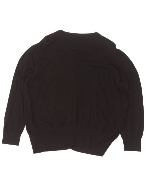 Pulover cardigan pentru femei Marks & Spencer UK 20 2XL Viscoză neagră