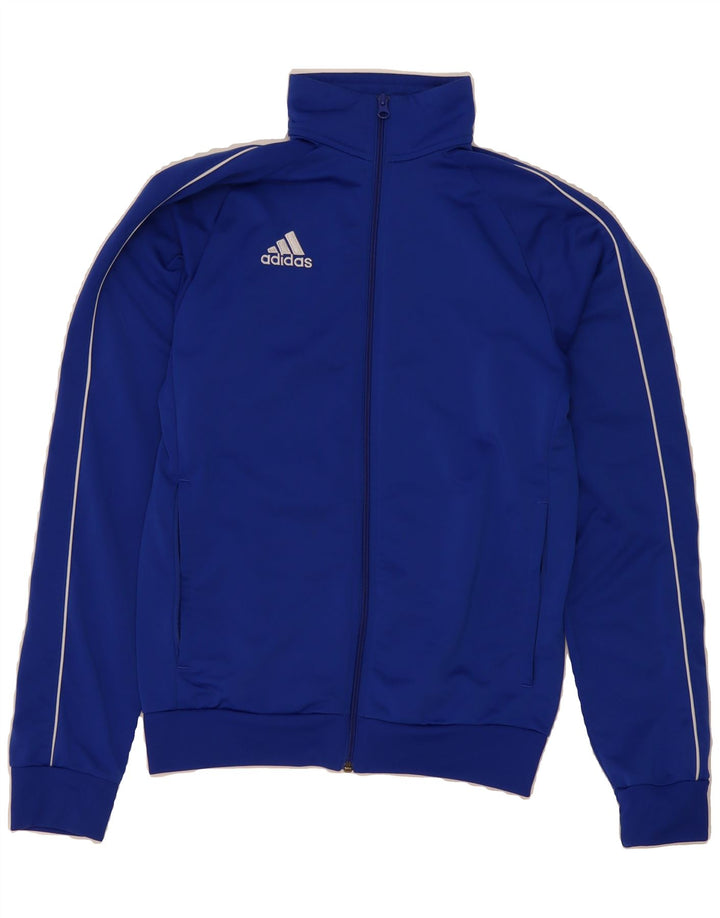ADIDAS Mens Tracksuit Top Jacket Small Blue Polyester Vintage Adidas and Second-Hand Adidas from Messina Hembry 