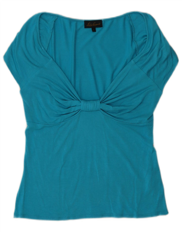 Bluză pentru femei Luisa Spagnoli Top UK 14 Large Blue Modal