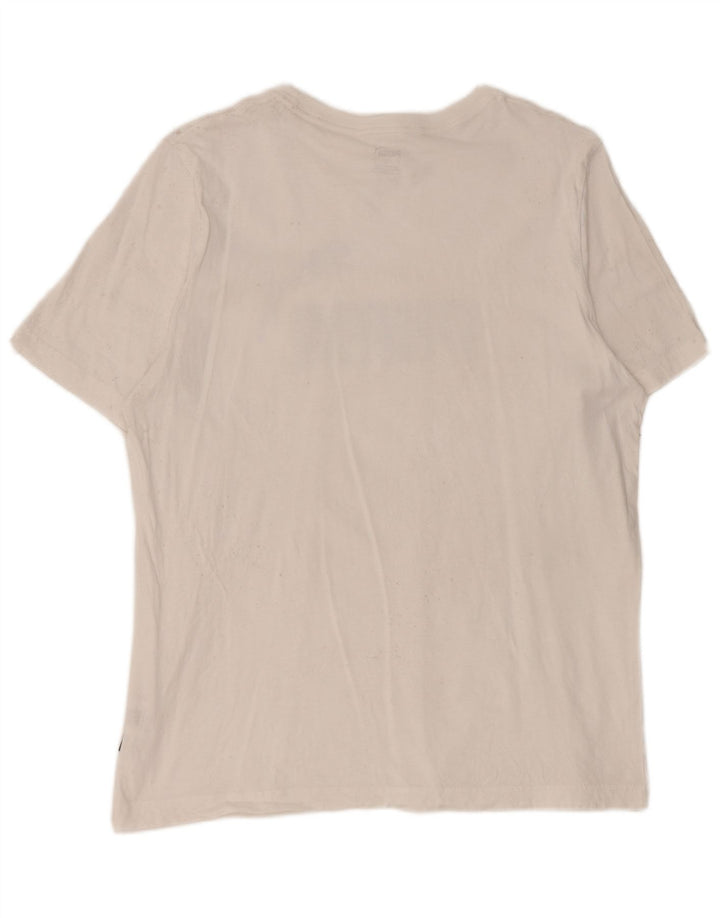 Tricou grafic Puma pentru bărbați Top mare din bumbac alb