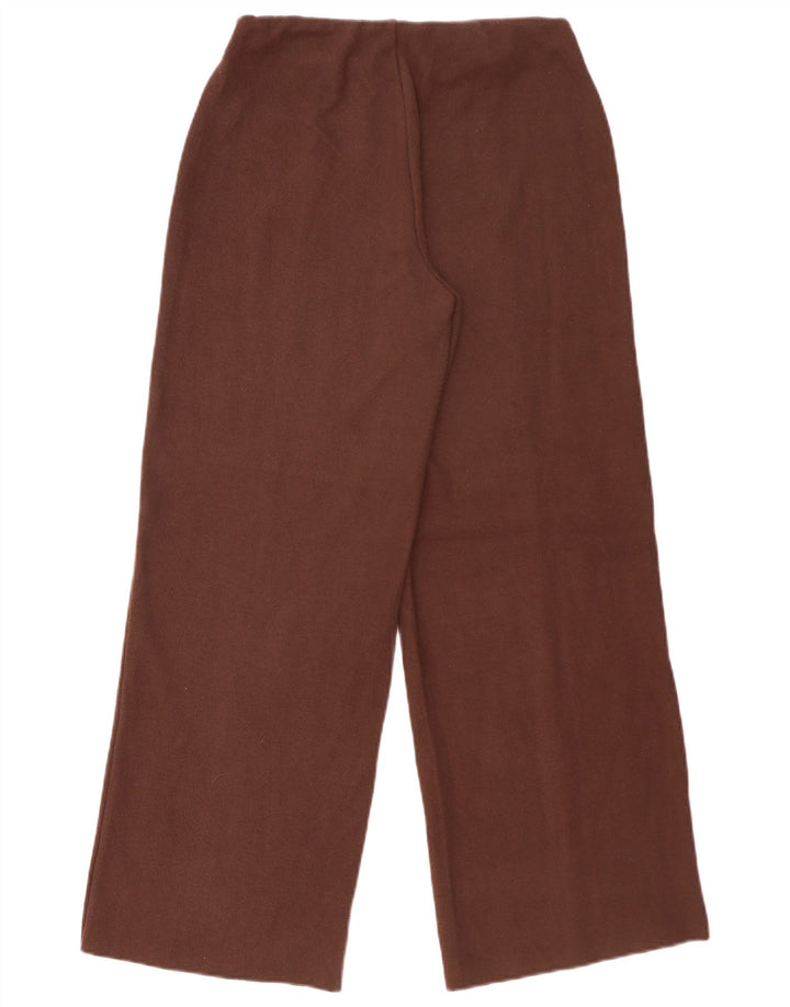 Pantaloni de trening din tricot Zara pentru femei UK 14 Poliester maro mediu