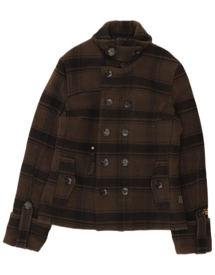 Palton pentru femei G-Star UK 10 Small Kaki Check Wool