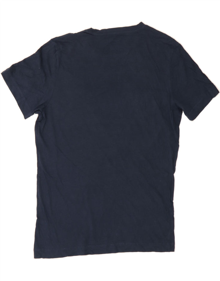 JACK & JONES Mens Graphic T-Shirt Top Medium Navy Blue Cotton Vintage Jack & Jones and Second-Hand Jack & Jones from Messina Hembry 