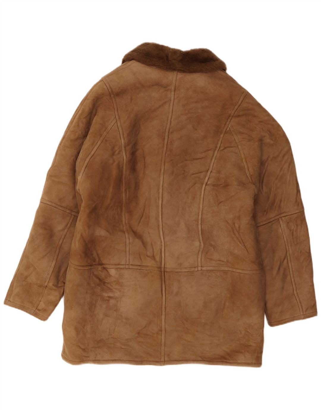Pardesiu din shearling pentru bărbați de la Breco IT 52 XL bej din shearling