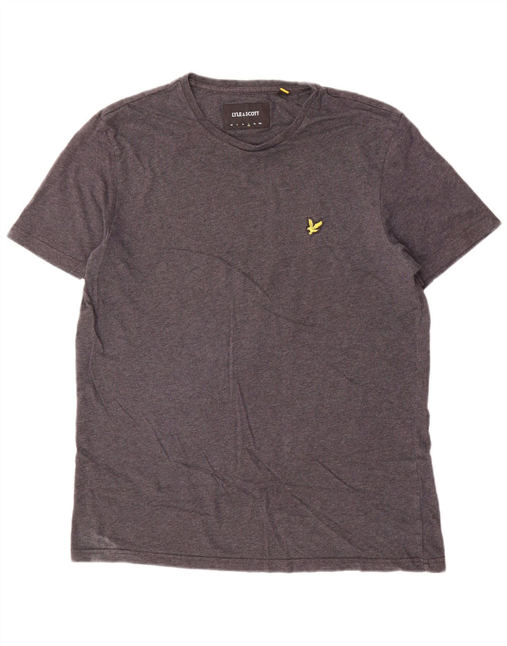 Tricou pentru bărbați Lyle & Scott Top mare din bumbac gri