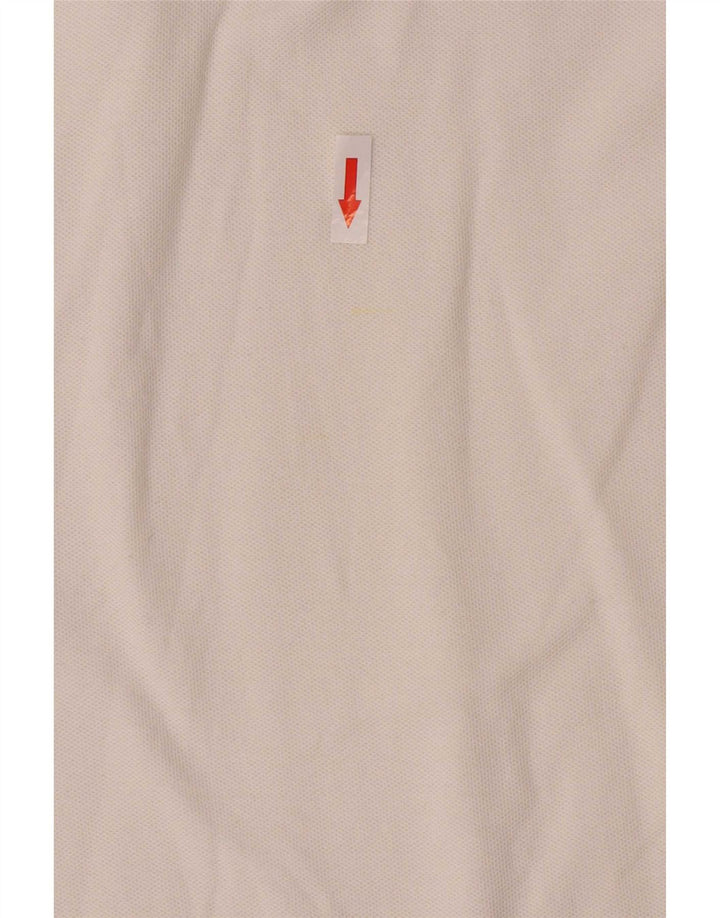 Tricou polo cu mânecă lungă pentru bărbați Fila, bumbac alb mare