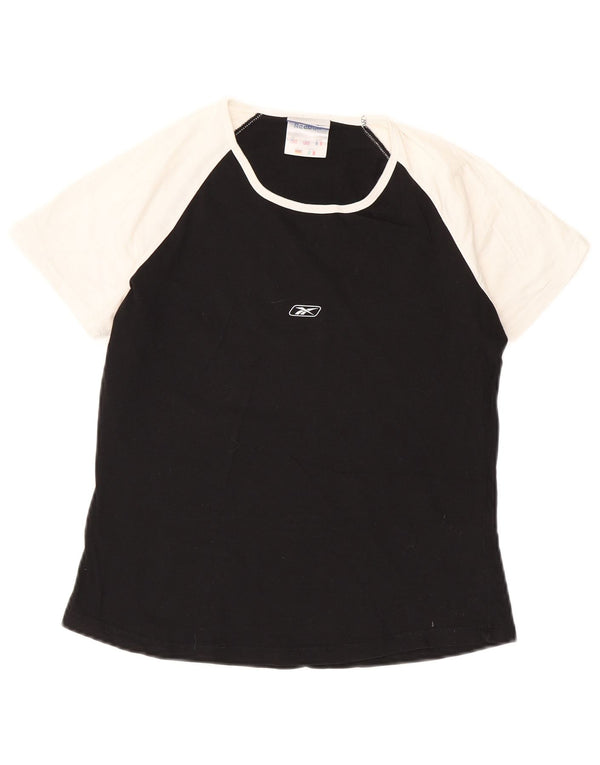 Tricou pentru femei Reebok Top UK 16, mare, negru, color block, bumbac