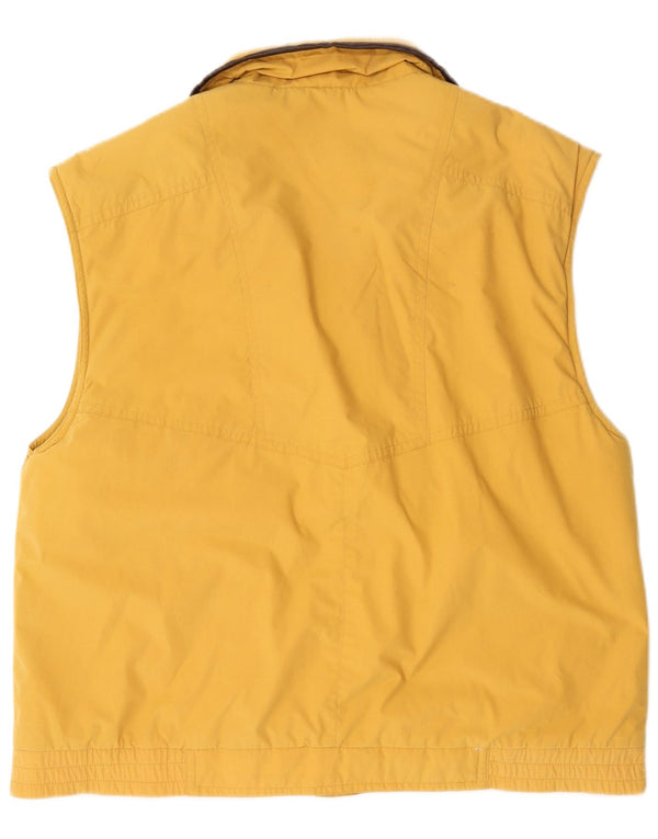 Gilet vintage pentru bărbați, UK 42 XL, poliester galben
