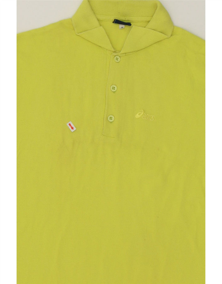 ASICS Mens Polo Shirt Medium Green Cotton Vintage Asics and Second-Hand Asics from Messina Hembry 
