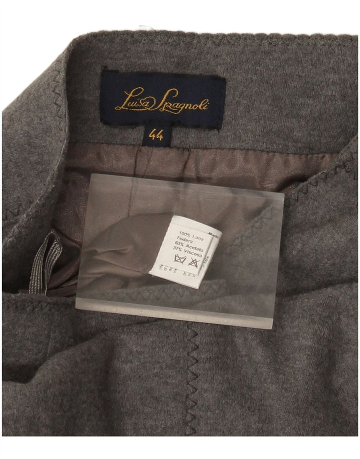 Fustă trompetă pentru femei Luisa Spagnoli IT 44 Medium W30 Lână gri