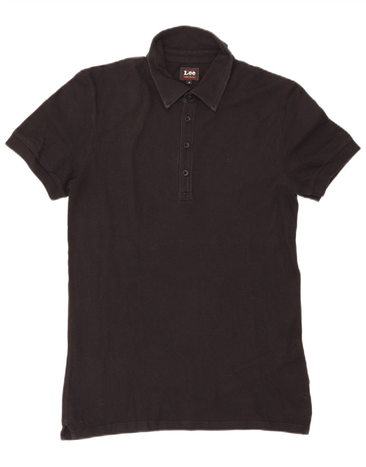 Tricou polo LEE pentru bărbați, bumbac mediu negru