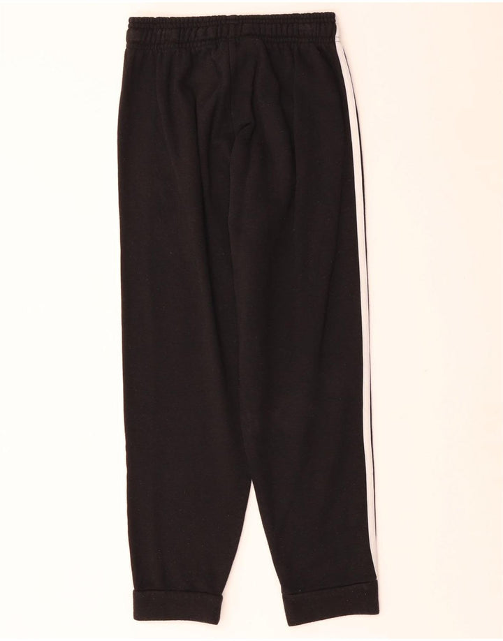 Pantaloni de trening ADIDAS baieti Joggeri 11-12 ani bumbac negru