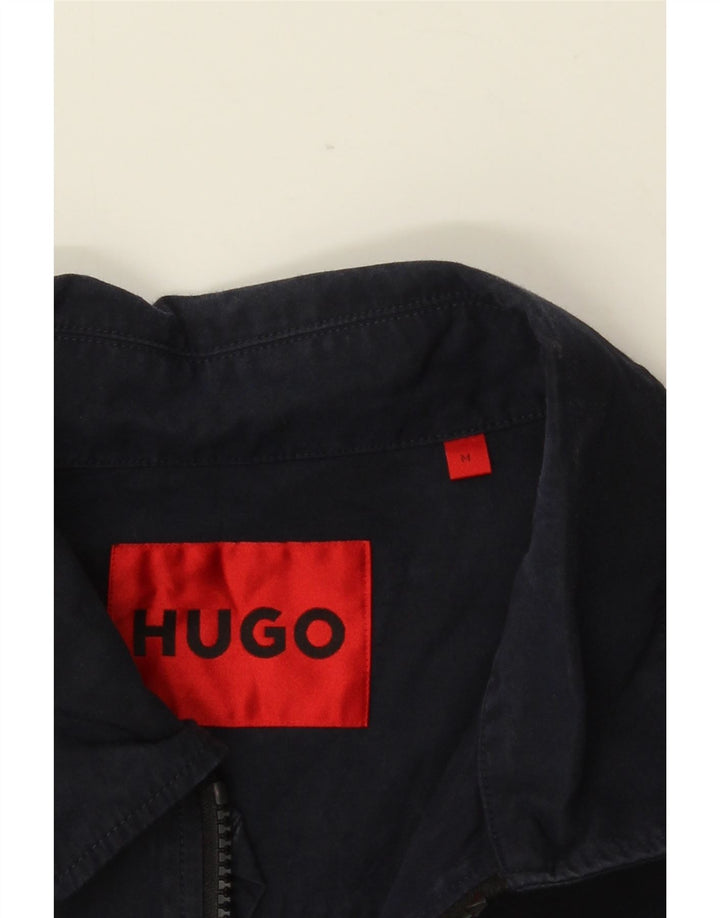 Jachetă bomber pentru bărbați HUGO BOSS UK 38 mediu, albastru bleumarin, bumbac