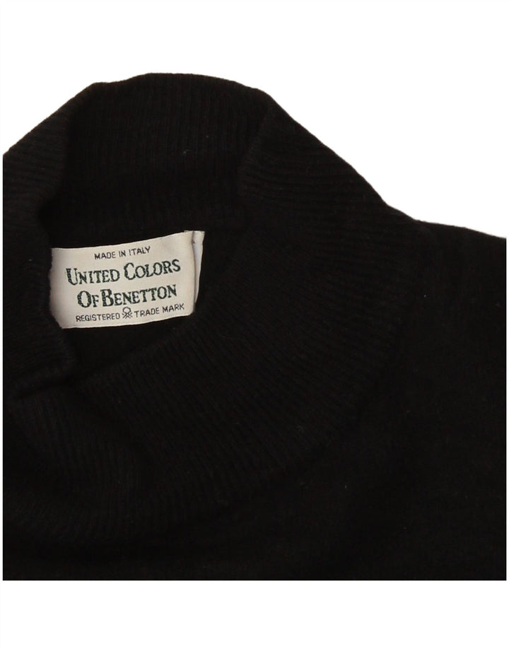 Pulover pentru femei cu gât țestoasă Benetton UK 10 Mic Negru