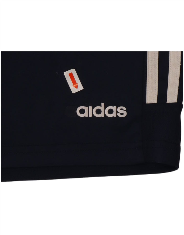 Pantaloni scurți sport pentru băieți ADIDAS 9-10 ani, poliester bleumarin