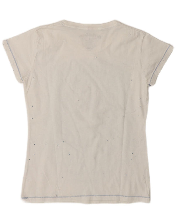 Hard Rock Cafe Tricou grafic New York pentru femei Top UK 10 Small White
