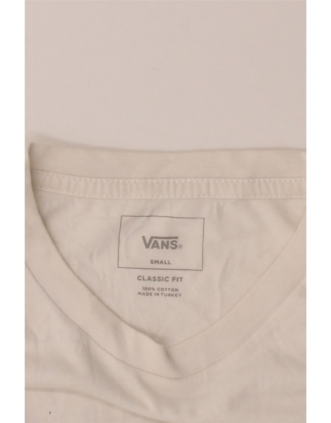 VANS Mens Classic Fit Graphic T-Shirt Top Small White Cotton Vintage Vans and Second-Hand Vans from Messina Hembry 
