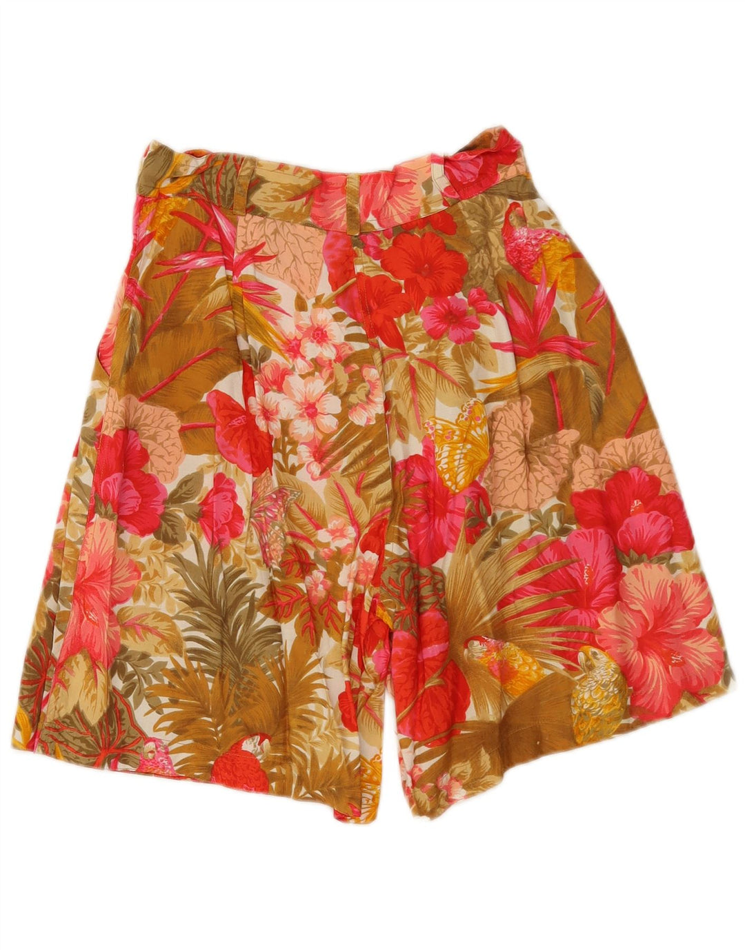 Pantaloni scurți casual pentru femei cu talie înaltă Express Medium W26 Multicolor Floral