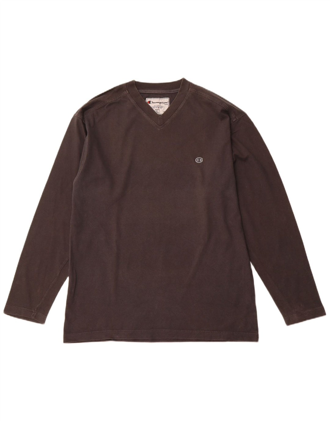 Top pentru bărbați Champion cu mânecă lungă XL, bumbac gri