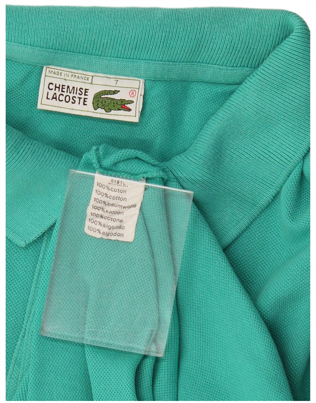 Tricou polo Lacoste pentru bărbați Mărimea 7 2XL Bumbac turcoaz