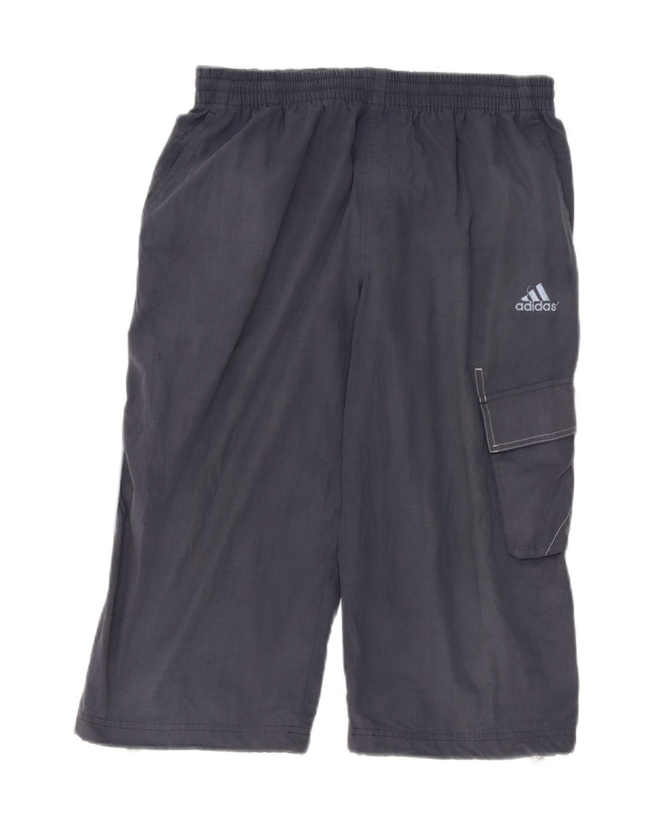 Pantaloni scurți sport Bermuda Adidas pentru bărbați, poliester, albastru mic