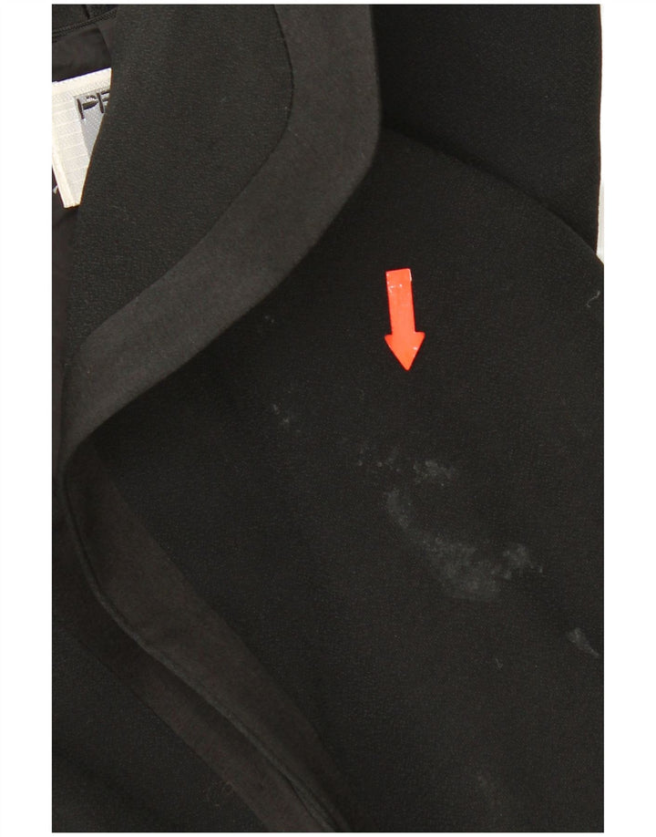 Sacou blazer pentru femei Perte by Krizia, cu 1 nasture, UK 16, mare, negru, acetat