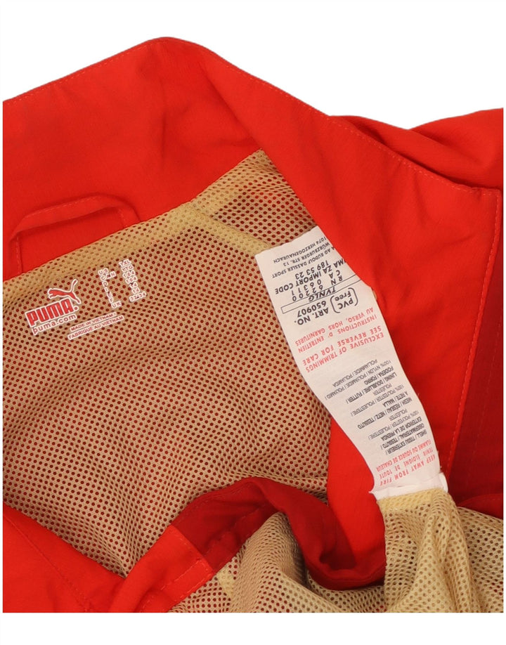 Jachetă de trening pentru băieți PUMA 13-14 ani, poliester color bloc roșu