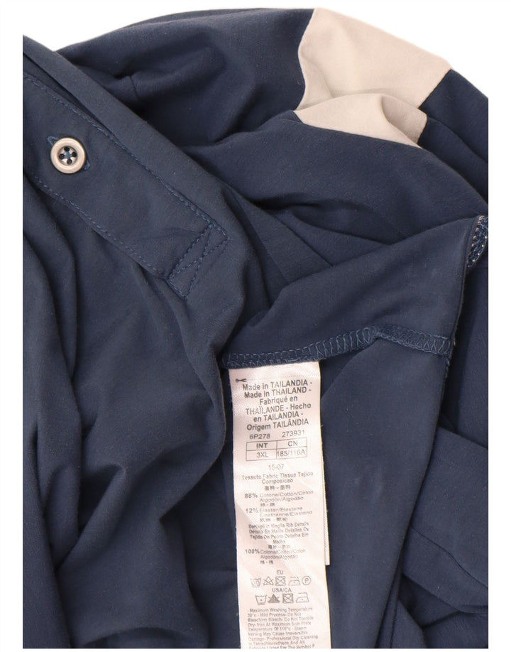 EMPORIO ARMANI Cămașă Polo pentru bărbați 3XL Bumbac Colorblock Albastru