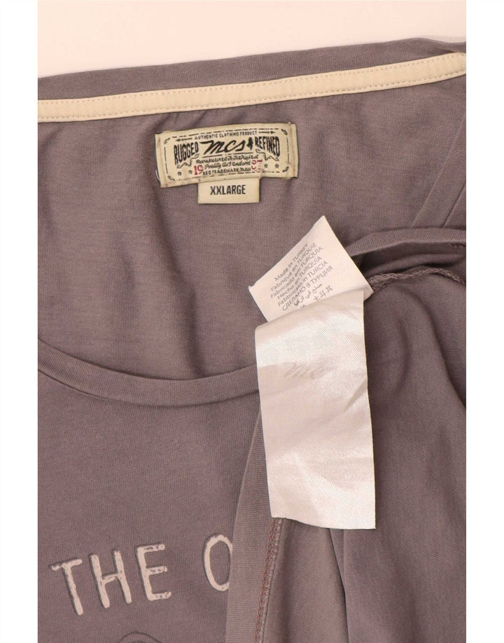Tricou grafic Marlboro Classics pentru bărbați Top 2XL bumbac gri