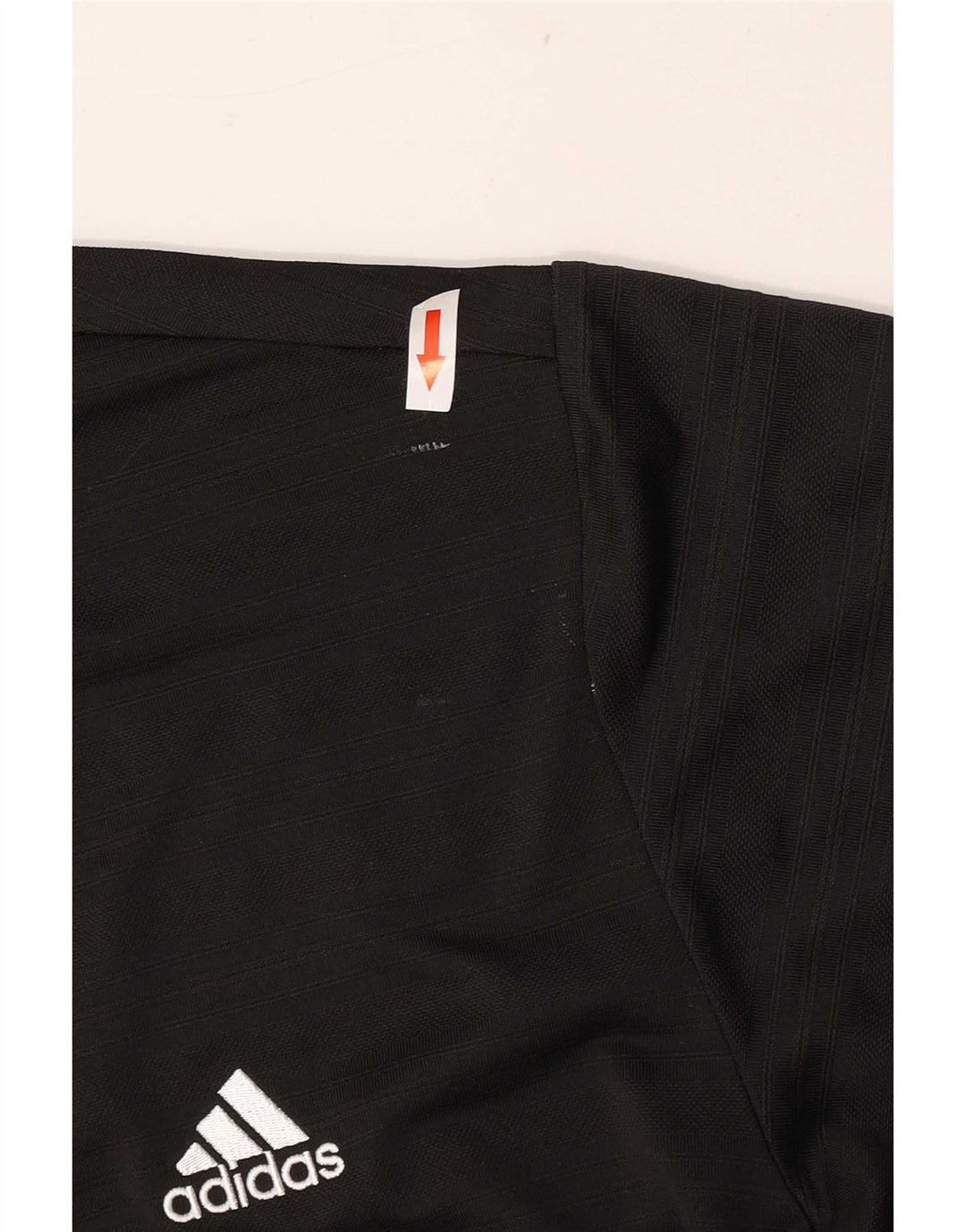 Tricou polo pentru bărbați Adidas, mare, negru, poliester cu dungi