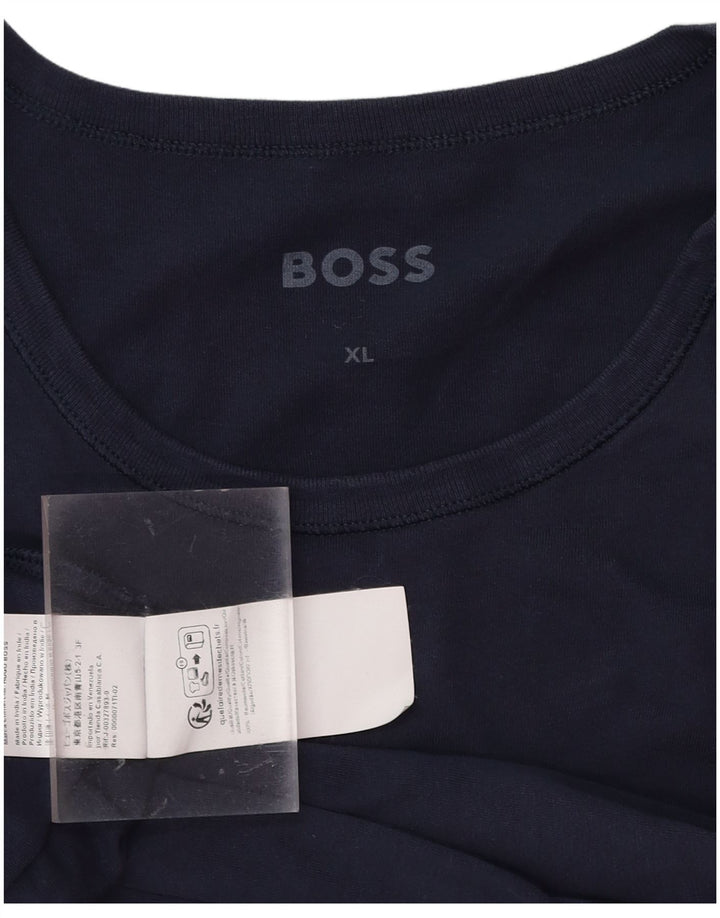 Tricou pentru bărbați HUGO BOSS Top XL Bumbac bleumarin
