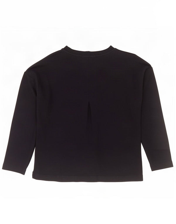Massimo Dutti Top supradimensionat pentru femei cu mânecă lungă UK 6 XS Viscoză bleumarin
