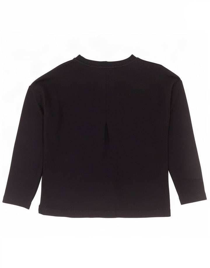 Massimo Dutti Top supradimensionat pentru femei cu mânecă lungă UK 6 XS Viscoză bleumarin
