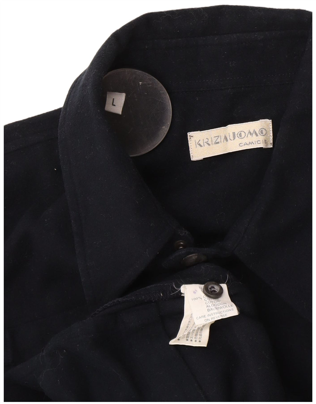 Jachetă pentru bărbați Krizia, UK 40, mare, albastru, bumbac