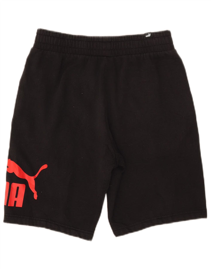Pantaloni scurti sport grafic PUMA pentru bărbați, mici, negri