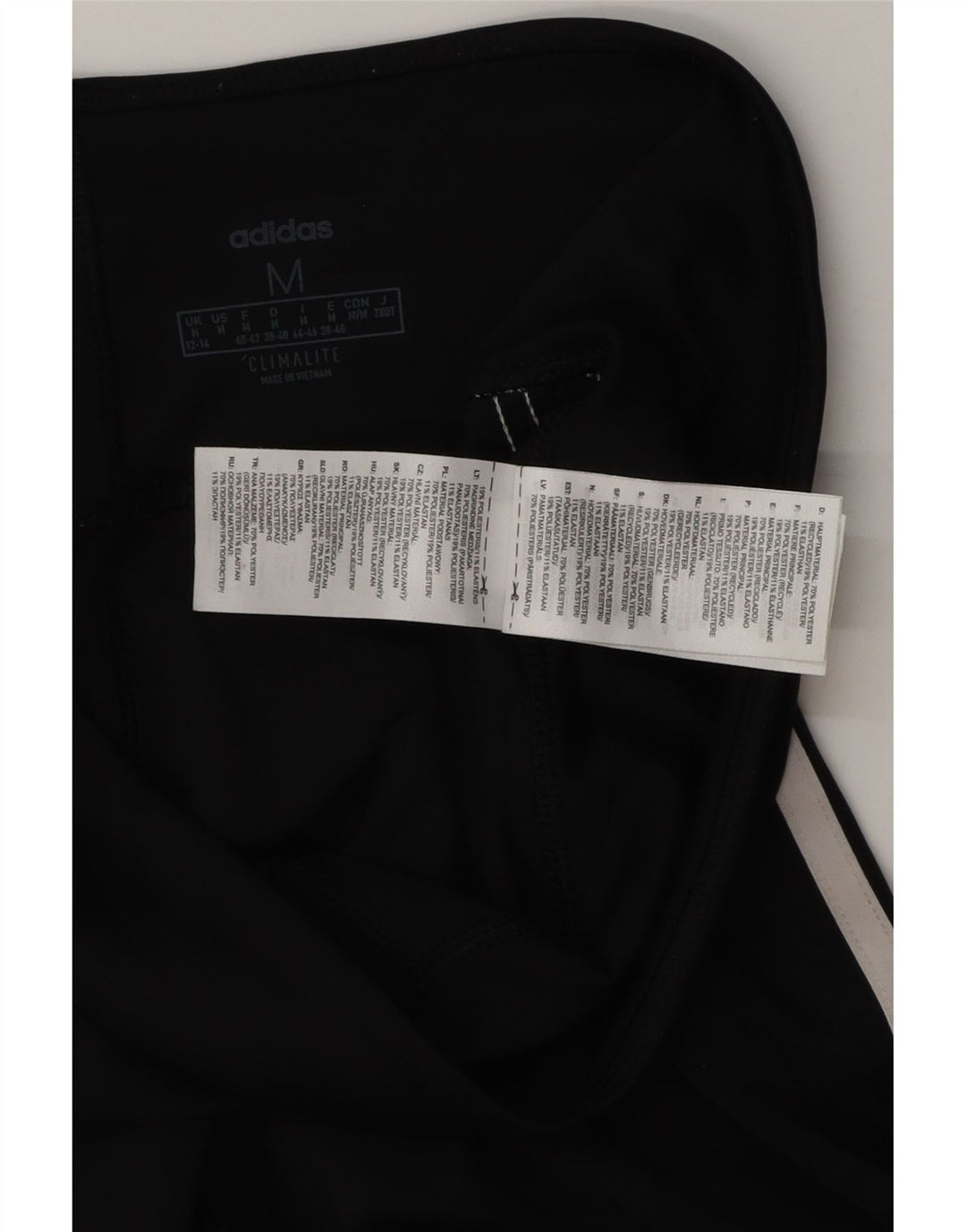 Leggings Adidas Climalite Capri pentru femei UK 12/14 Poliester mediu negru