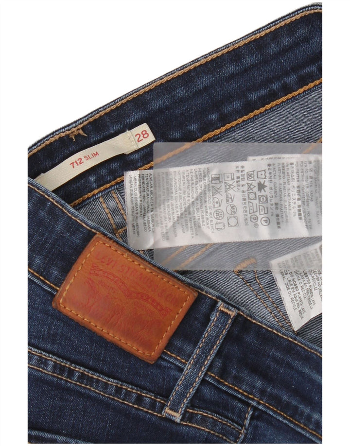 Blugi Levi's 712 Slim pentru femei W28 L30 Bumbac bleumarin