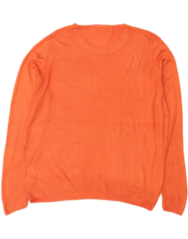 Marks & Spencer Pulover supradimensionat pentru femei cu gât de barcă UK 18 XL Portocaliu