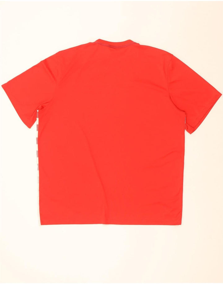 Tricou Nike pentru bărbați Dri Fit Top 2XL poliester geometric roșu