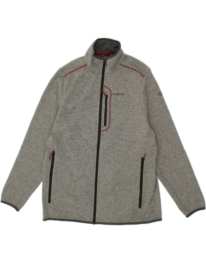 CRAGHOPPERS Womens Tracksuit Top Jacket UK 18 XL Grey Polyester Vintage CRAGHOPPERS and Second-Hand CRAGHOPPERS from Messina Hembry 